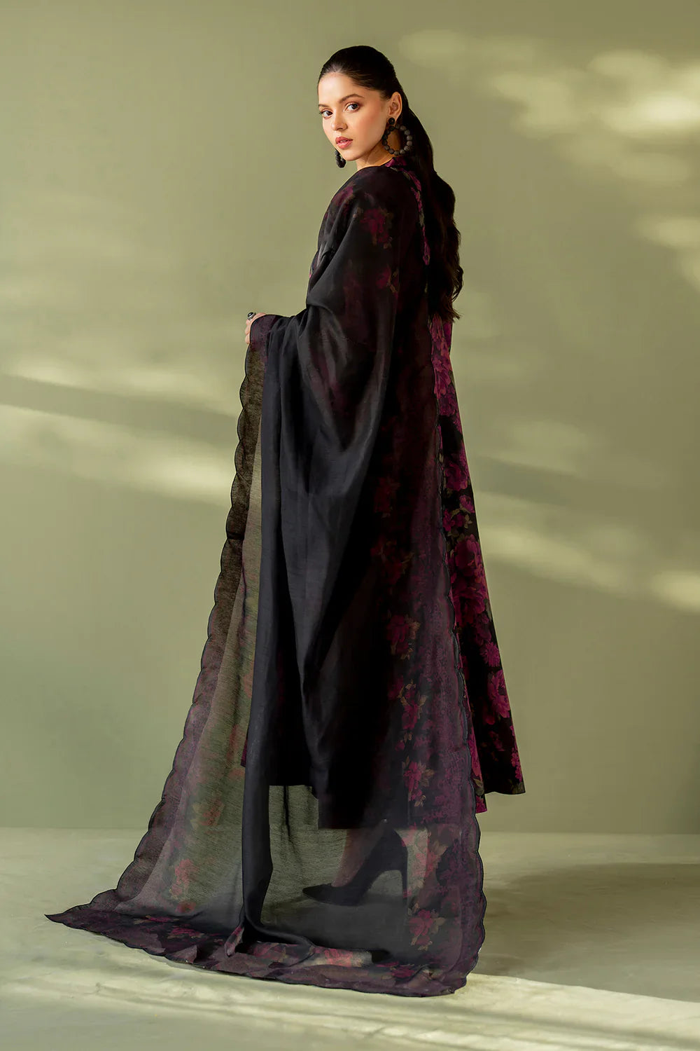 Baroque 2 pcs Printed Unstitched Lawn Suit - BQ806