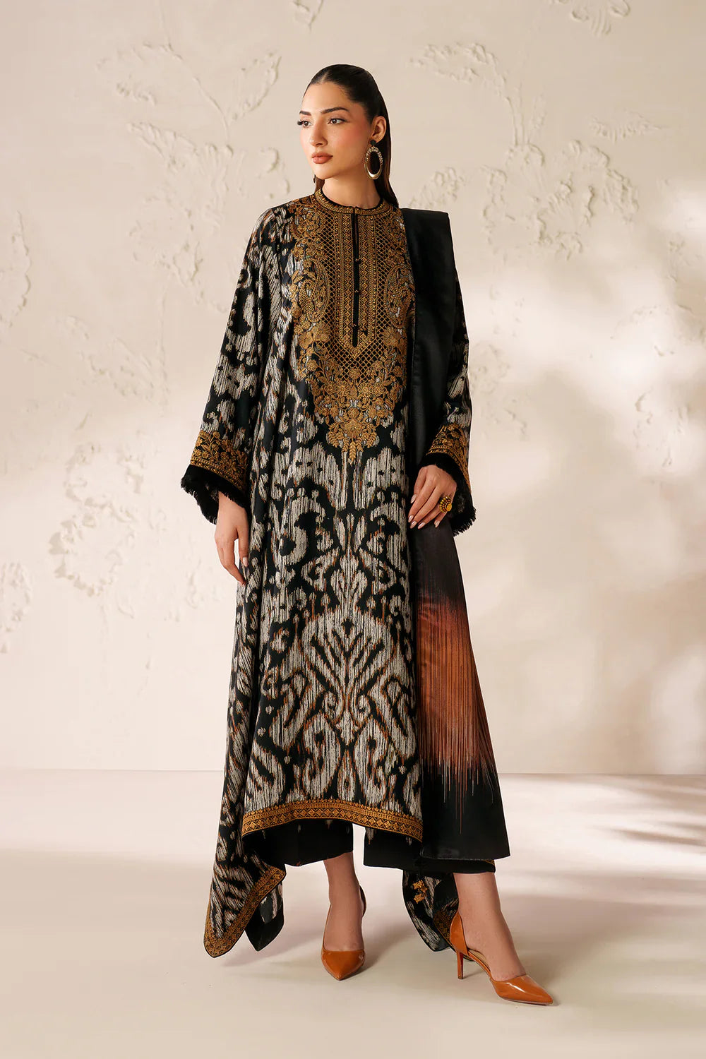 Baroque 2 pcs Printed Unstitched Lawn Suit - SF-4289